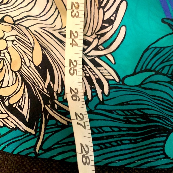 WHBM Floral Split Sleeve Silk Blouse W/ Sash Like New Worn Once size Small - Picture 13 of 17